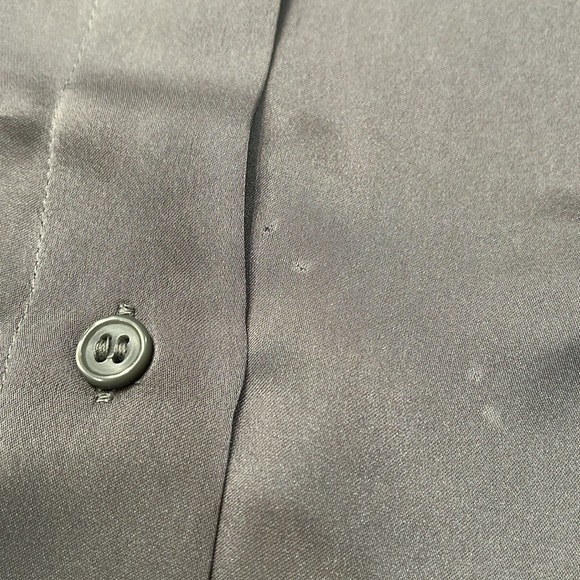 H&M Gray Pointed-collar Shirt/NWT/S - Picture 10 of 12